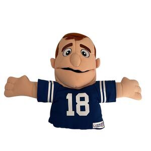 NFL Peyton Manning Plush Hand Puppet Colts #18 Bleacher 2011
